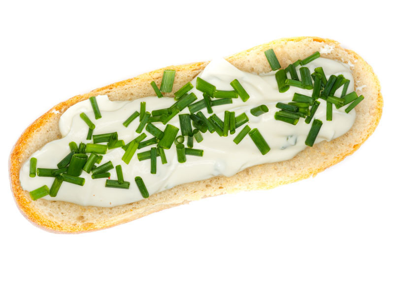 Partybaguette mit Schnittlauchquark