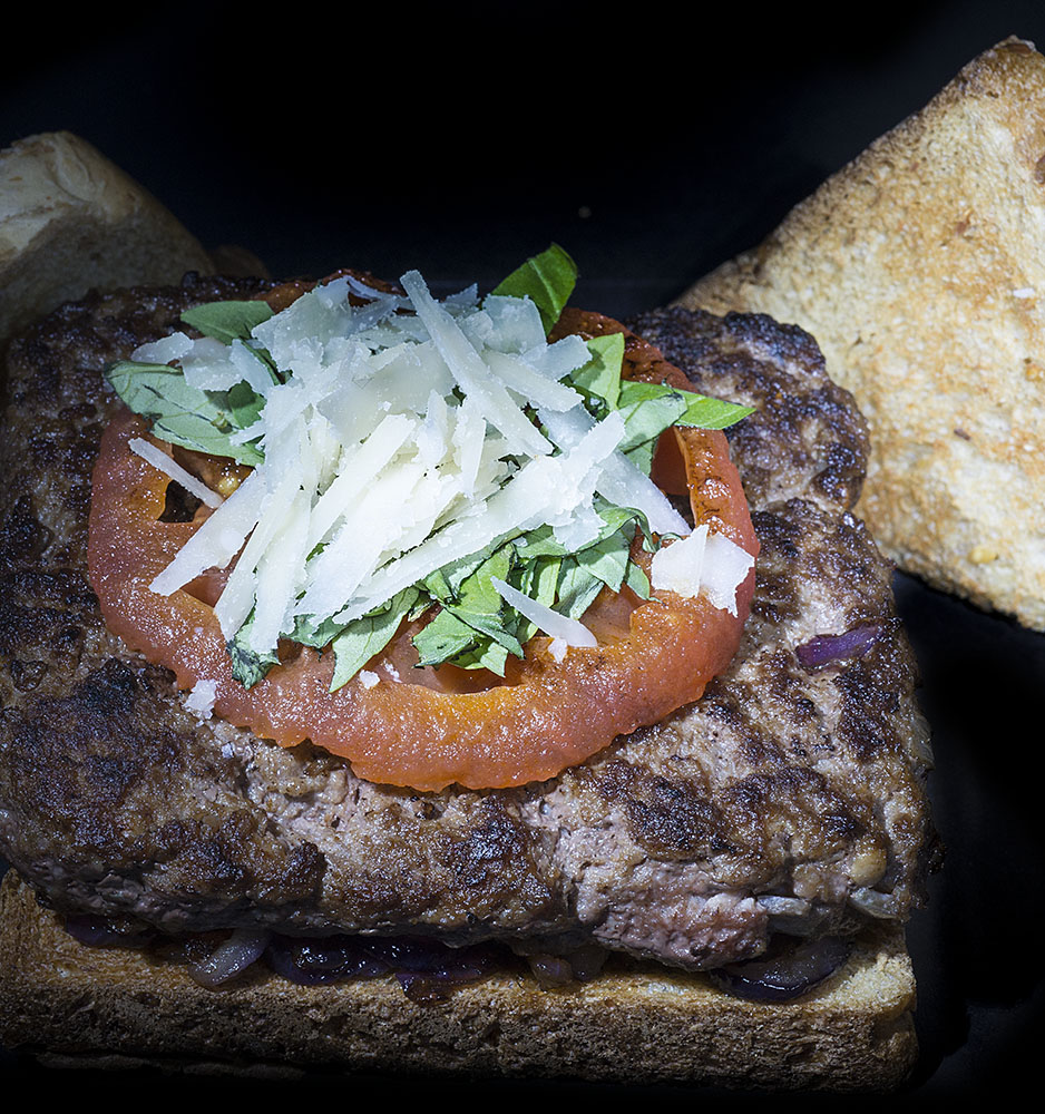 Burger Toast mit Kalbflesich