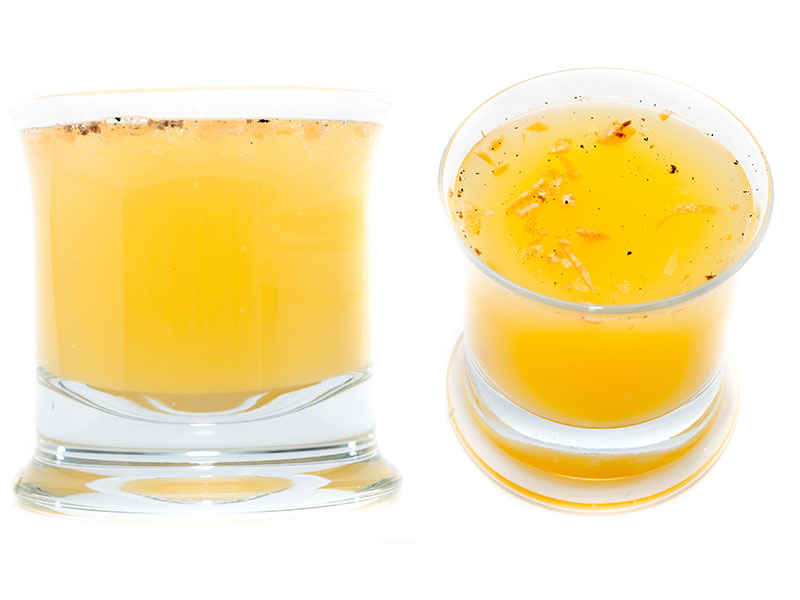 Orangen Bowle im Glas - moderne Partybowle