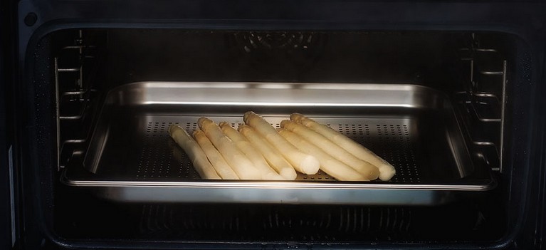 Dampfgaren - hier Spargel