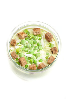 Rezept Erbenssuppe als Glasfood