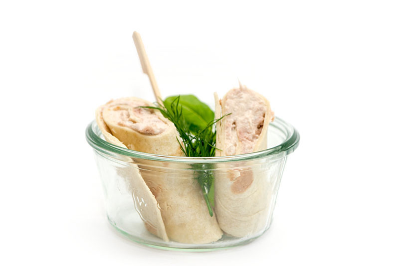 Rezept Thunfisch Wraps - Essen aus dem Glas oder als Fingerfood